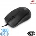 Mouse USB 1000Dpi MS-26BK C3 Tech - Preto